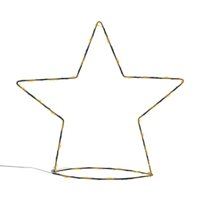 Produktbild von Metall Stern zum hinstellen mit Beleuchtung - ca. 34 cm / 35 LED - Deko zu Weihnachten