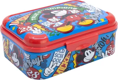 Immagine prodotto di Scatola per il pranzo Disney Mickey Mouse per bambini Scatola per il pranzo con coperchio infrangibile