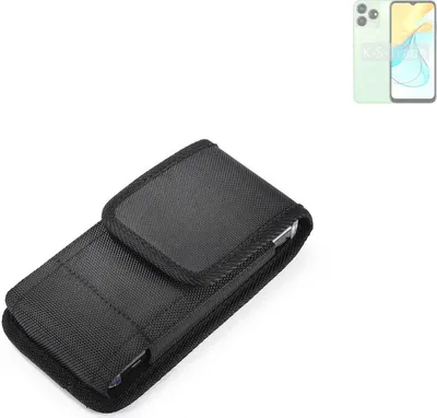 Produktbild von Holster Gürteltasche kompatibel mit ZTE Axon 50 Lite Holster Gürtel Tasche wasserabweisend Handy Hülle Schutz Hülle Outdoor schwarz K-S-Trade