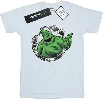 Produktbild von Disney - "Nightmare Before Christmas Roll The Dice" T-Shirt für Damen BI41587 (XXL) (Weiß)