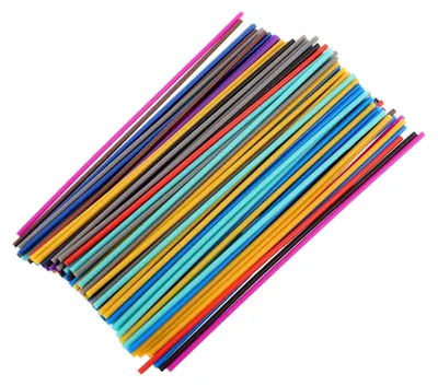 Produktbild von 3D Druckfilament PCL Nachfüllpackung 260 Stück 25mm x 15cm Niedrigtemperatur Filament für 3D Stifte mit Farbauswahl