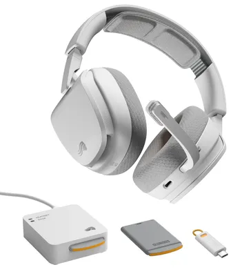 Produktbild von Glorious Gaming GHS Wireless InfinitePlay, Kabellos, Gaming, 320 g, Kopfhörer, Weiß