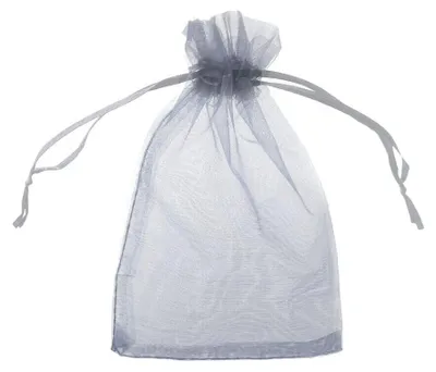 Produktbild von Geschenkbeutel Organza | 10 x 15 cm Silber 50 Stück