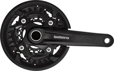 Produktbild von SHIMANO EFCMT500EX002C Kurbelgarnitur MT500 40/30/22 Zähne 175mm FC-MT500 schwarz,m. KSS m Festachse, schwarz (1 Set)