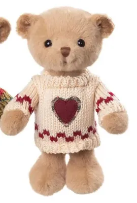 Produktbild von Bukowski Teddybär My Sweetheart 18 cm weiß/braun
