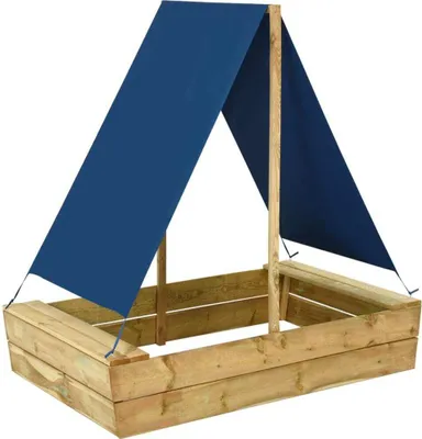 Produktbild von Sandkasten mit Dach 80x60x97,5 cm Imprägniertes Kiefernholz 3059958
