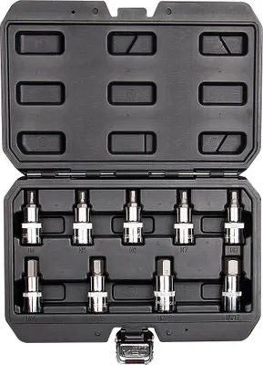 Produktbild von Sechskant-Bits auf Stecknuss 55 mm, 9er-Set