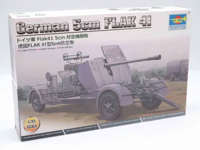 Produktbild von Trumpeter 02350 German 5cm Flak 41 Modell Artillerie Bausatz 1:35 in