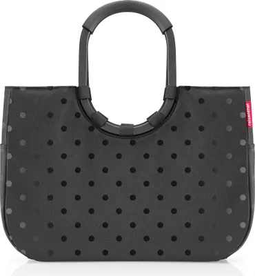 Produktbild von reisenthel loopshopper L Einkaufstasche glossy dots schwarz OR7076