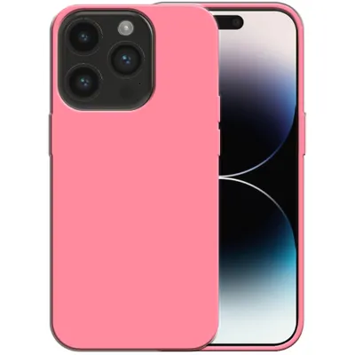 Produktbild von Smartphonica Silikonhülle für iPhone 14 Pro Hülle mit weicher Innenseite - Pink