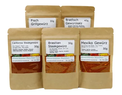 Produktbild von BBQ Grillgewürze Probierset-1 Gewürzkontor München