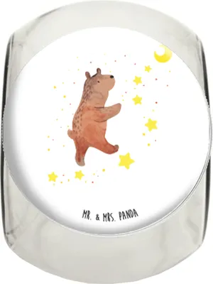 Produktbild von Mr. & Mrs. Panda Lebensmittelbehälter Bär Träume XL 2000ml - Weiß - Geschenk, Träumen, Teddy, schraubglas, Süßigkeiten Glas, Vorratsdose, gewürzglas, Vorratsbehälter