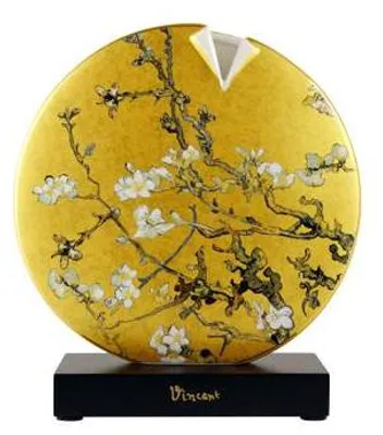 Immagine prodotto di Goebel Artis Orbis, vaso "Mandelbaum" in oro, ispirato a Vincent van Gogh. Dimensioni: 21 x 6 x 22,5 cm