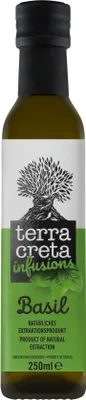 Zdjęcie produktu dla Terra Creta Oliwa Extra Virgin infuzowana Bazylia 250 ml