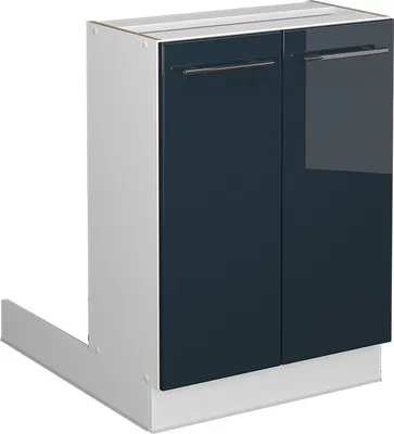 Produktbild von Kücheninsel Vicco Fame-Line Dunkelblau Hochglanz 60 cm ohne Arbeitsplatte, Model 49644