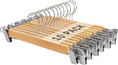 Produktbild von Kleiderhänger, platzsparend, 2-teilig, Anti-Rutsch, 5-in-1, Multifunktion, für Hemden, Hosen