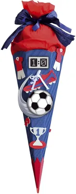 Produktbild von Schultüten-Bastelset Soccer blau 68 cm ROTH