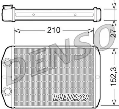 Produktbild von DENSO DRR09073 Wärmetauscher Innenraumheizung Kühler für FIAT BRAVO II (198)