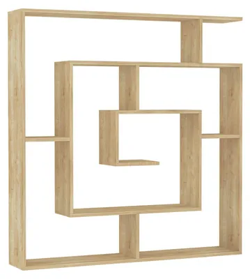 Produktbild von Holz Bücherregal "Labirent" - 125 x 22 x 129 cm - Beige