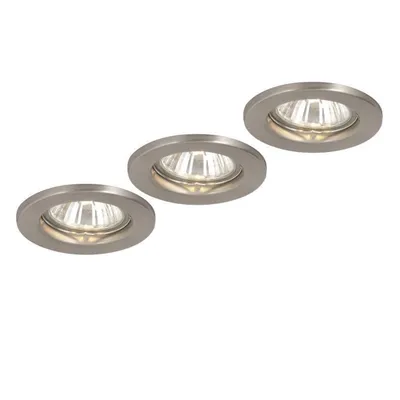 Produktbild von Globo Einbaustrahler Metall, nickel matt, 12100-3