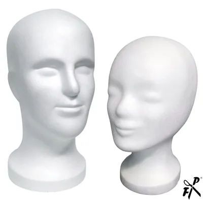Produktbild von FP Styroporkopf Set SAM & EVE - TOP Markenqualität (weiss)