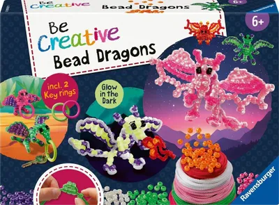 Productafbeelding van BeCreative: Kralenfiguren van draken