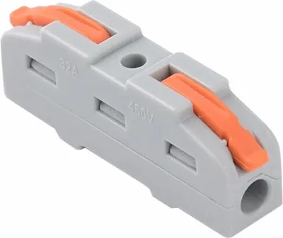Produktbild von Klemmen Durchgangsverbinder mit Hebel 2 Leiter Klemme Dosenklemme 1x2