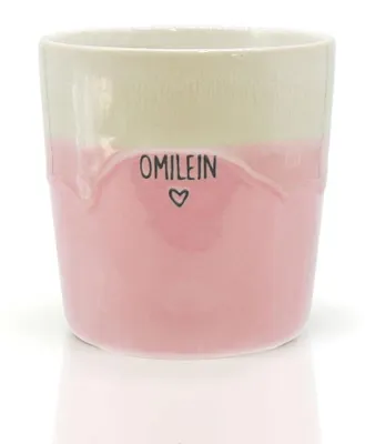 Produktbild von Stoneware Becher "Omilein" rosa