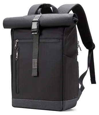 Produktbild von Rucksack mit Rollverschluss, geeignet für Laptops bis 17 Zoll, wasserabweisend und stilvoll