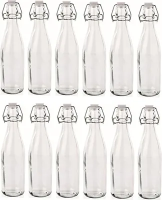 Produktbild von Glasflasche mit Bügelverschluss 500 ml 12er Set