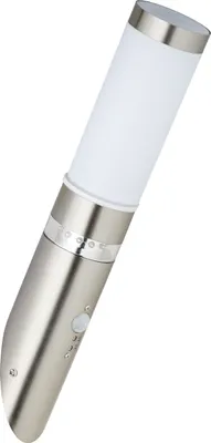 Produktbild von Brilliant Außen-Wandleuchte Bole, Edelstahl, mit Bewegungsmelder