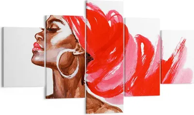 Produktbild von Bild auf Leinwand - Leinwandbild - frau modern - 125x70cm - Wand Bild - Wanddeko - Wandbilder - Leinwanddruck - Bilder - Kunstdruck - Wanddekoration - Leinwand bilder - Wandkunst - EA125x70-3497