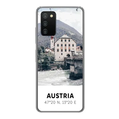 Produktbild von MuchoWow® Handyhülle Schutzhülle Hülle für Samsung Galaxy A03s Österreich - Wasser - Alpen Silikon Softcase Handy Hülle - Schutz