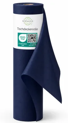 Produktbild von Sensalux Tischdeckenrolle, 1,50m x 25m Dunkelblau