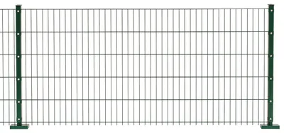 Produktbild von Doppelstabmattenzaun Goliath 8/6/8 mm - Ausführung: grün beschichtet, Höhe: 163 cm, Länge: 251 cm