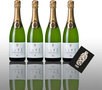 Produktbild von Ilys Brut 4er Set Cremant de Loire 4x 0,75L (12,5% Vol) Frankreich- [Enthält Sulfite]
