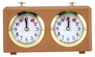 Imagen del producto de Solidchoice - Reloj de ajedrez mecánico, analógico y sin necesidad de baterías