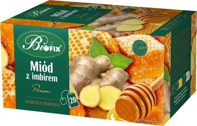 Obrázok produktu pre Bifix Premium medovo-zázvorový čaj, 20 vrecúšok