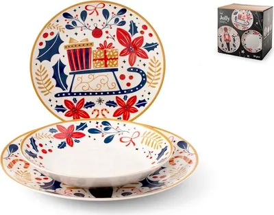 Image de Service de table jolly 18 pièces en porcelaine de Chine décorée