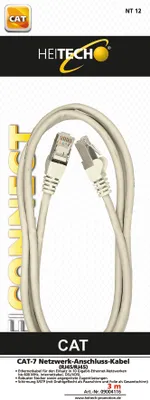 Produktbild von CAT-7 Netzwerk-Anschluss-Kabel (RJ45/RJ45), 3m