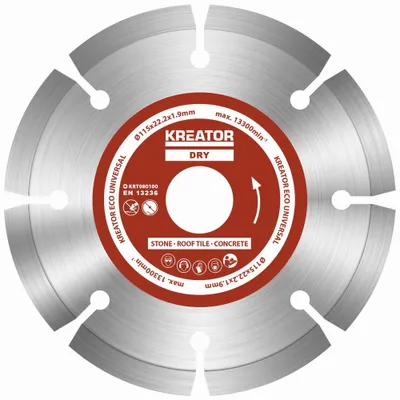 Produktbild von Kreator 115 Mm Universal Diamantscheibe 3 Einheiten Durchsichtig  Durchsichtig One Size