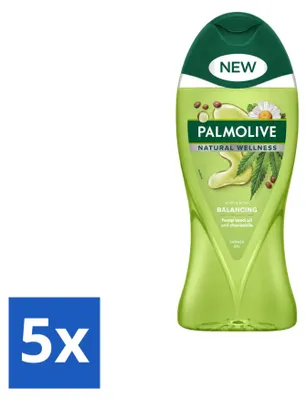 Obrázok produktu pre 5 kusov gélu na sprchovanie Palmolive Natural Wellness, vyvažujúci účinok, objem 250 ml – výhodný balík