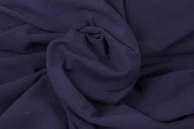 Produktbild von Bündchenstoff Heike Marine, Uni 240 g/m², Strickschlauch glatt/fein, 50 cm Schlauch, Meterware