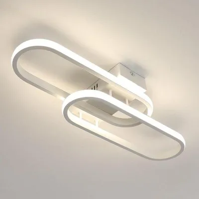 Obrázok produktu pre Moderné stropné svietidlo 32 W, 3600 lm, 4500 K, akryl, 50 cm, biele, do obývačky a spálne – prirodzené svetlo