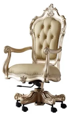 Produktbild von r Bürostuhl Designer Chesterfield Drehstuhl Ledersessel