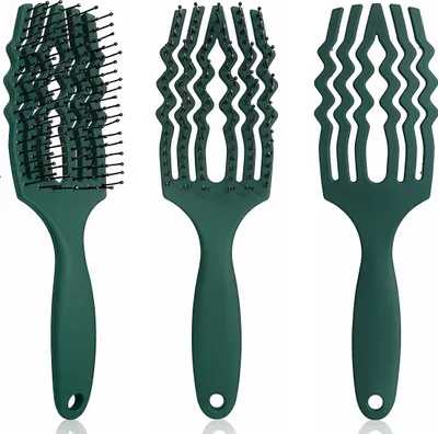 Produktbild von Haarbürste, Haarmodellierbürste, Haarstylingbürste, Entwirren, Grün