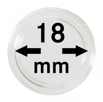 Produktbild von Lindner 2250018P Münzkapseln 18 mm-10er Pack
