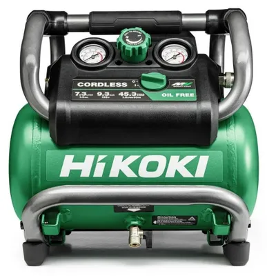 Produktbild von Hikoki Akku-Kompressor 36 V mit 7,6 l Kesselgröße ölfrei bürstenlos EC36DAW4Z
