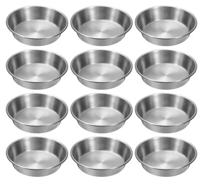 12er-Set Edelstahl Saucenschälchen, 10 cm, silber