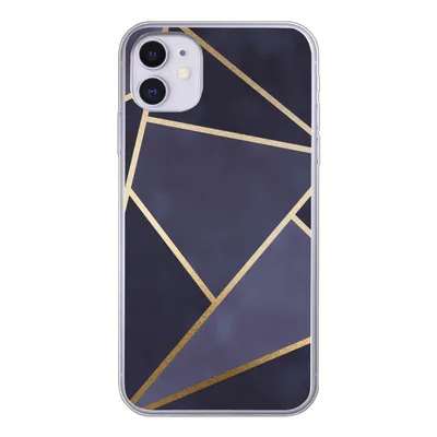 Produktbild von MuchoWow® Handyhülle Schutzhülle Hülle für iPhone 11 Marmor - Blau - Collage Silikon Softcase Handy Hülle - Handytasche